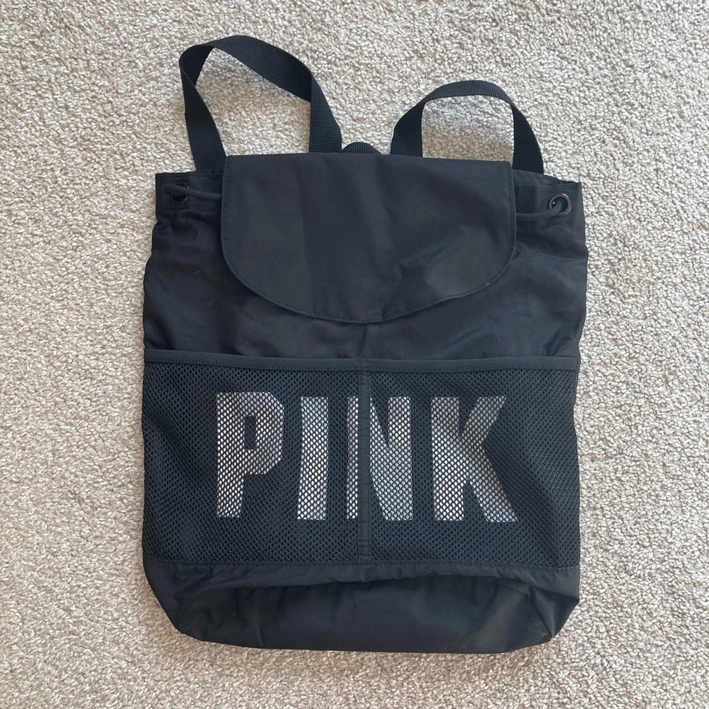 PINK mini drawstring backpack